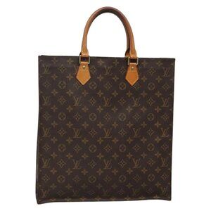 LOUIS VUITTON Monogram Sac Plat Hand Bag